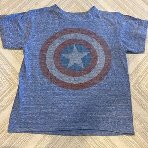 Marvel Boys Blue Captain America T-Shirt